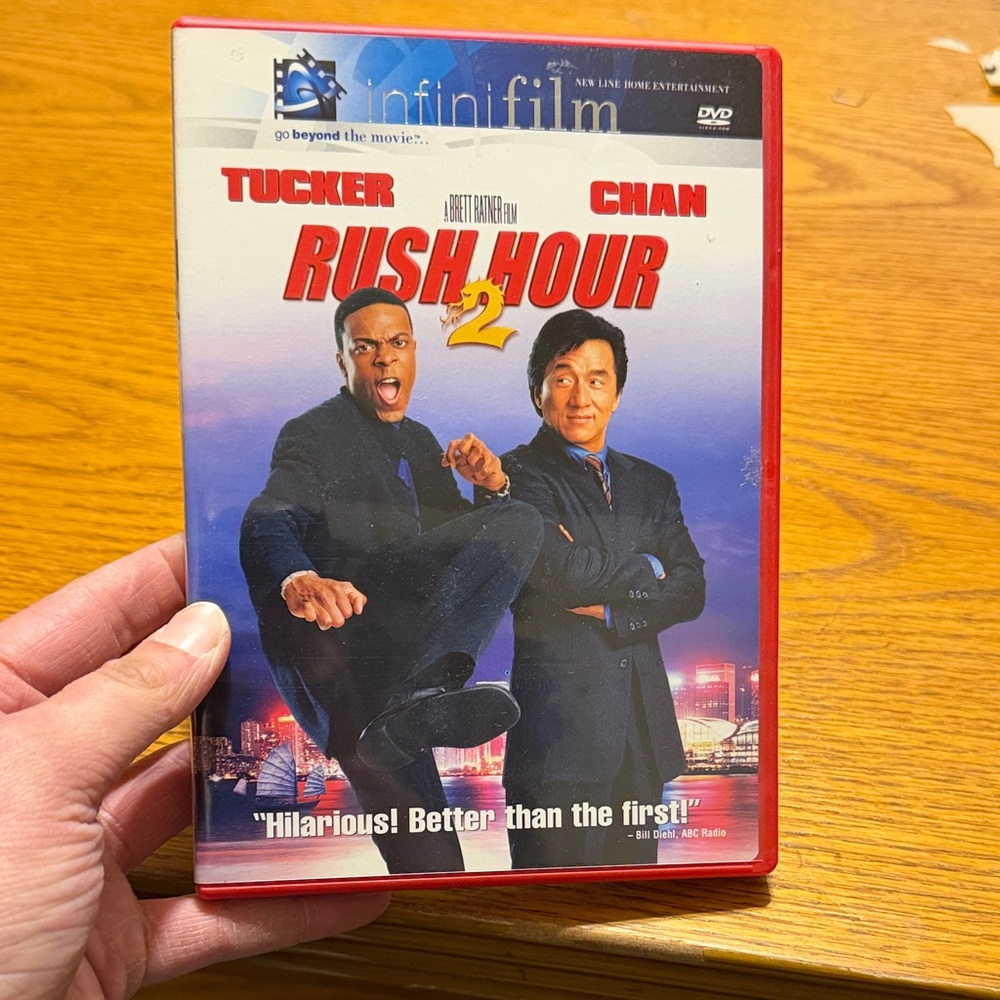 Rush Hour 2 DVD with Red Case